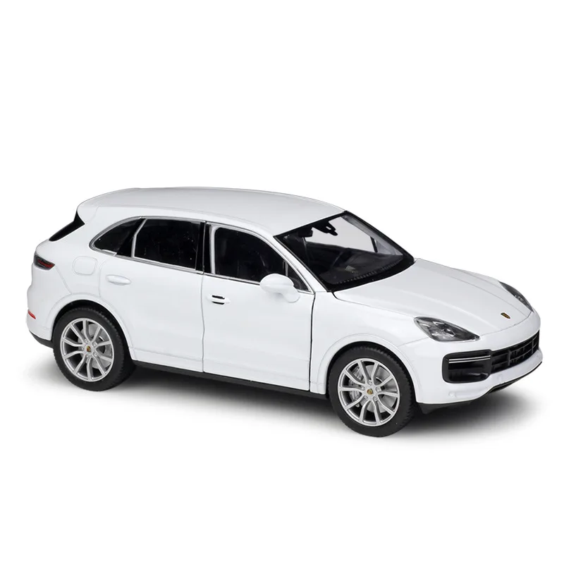 WELLY 1:24 Porsche Cayenne Turbo Performance SUV - Carro modelo fundido em liga oficial licenciado, veículos de exibição de colecionador