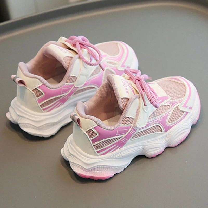 Scarpe sportive per bambini scarpe da esterno traspiranti in rete per neonati scarpe da corsa Casual per bambina scarpe da ginnastica per bambini