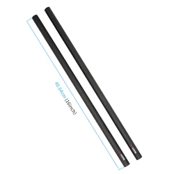 Niceyrig 15mm Carbon Fiber Rods 16-inch (40cm )Length for Rod Support System DSLR Shoulder Rig