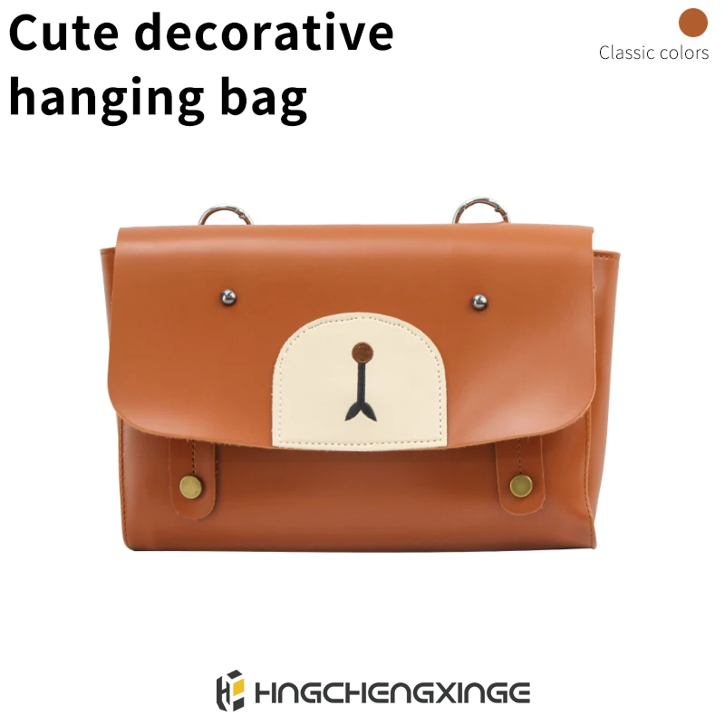 Electric vehicle retro front storage bag universal decorative renovation accessories waterproof hanging bag