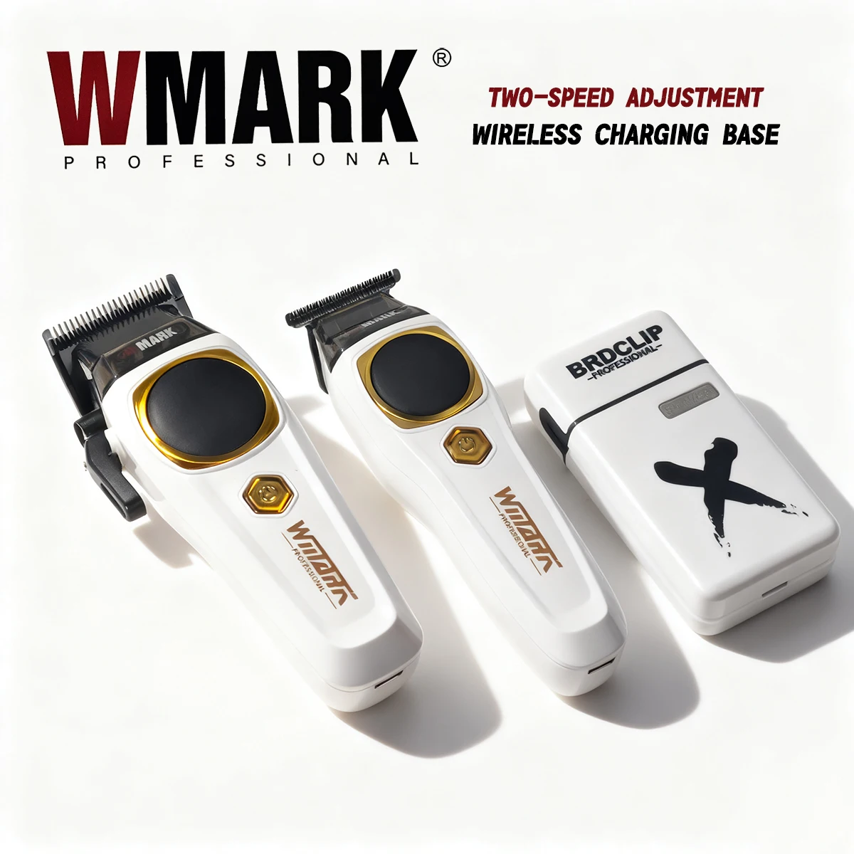 

WMARK 8000-9000 об/мин, двухскоростная регулировка, беспроводная зарядная база, машинка для стрижки волос, лезвие DLC, триммер для волос, бритва FA701