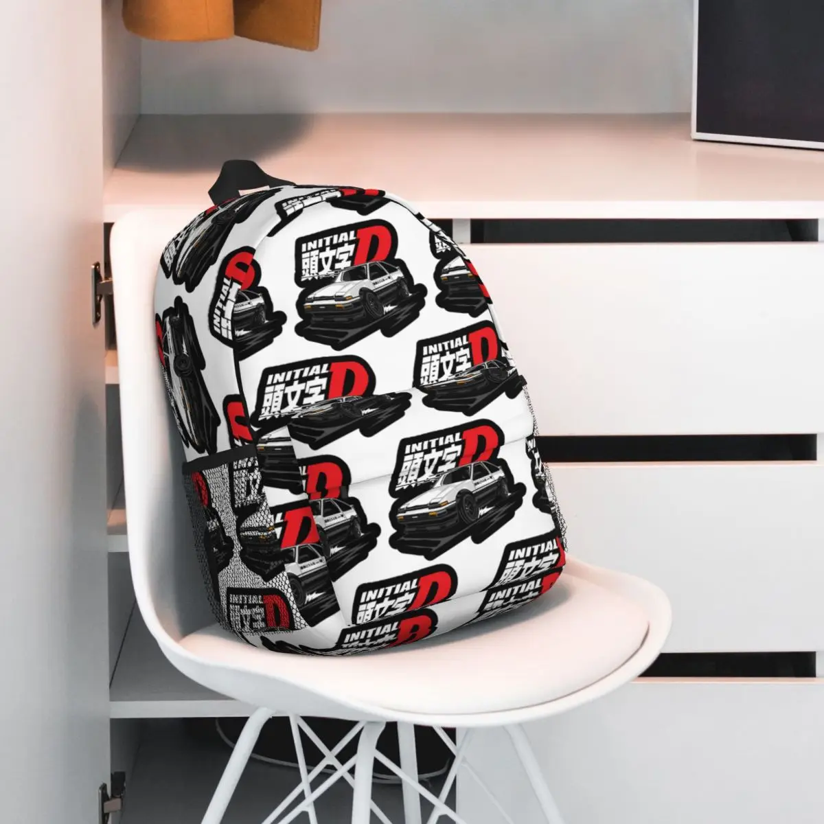Anime Drift AE86 Initial D Backpack Hot Sale Daypack Large Capacity Boys Girls BookBag Shoulder Bags for Men Women School Bag