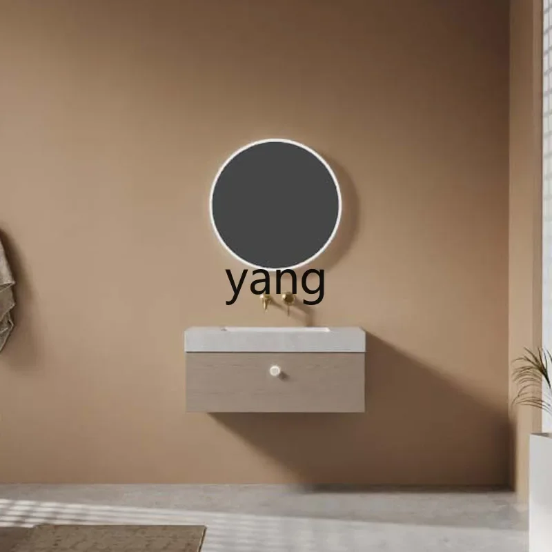 CX princess wind warm color split-level cabinet combination cabinet bathroom full mirror storage
