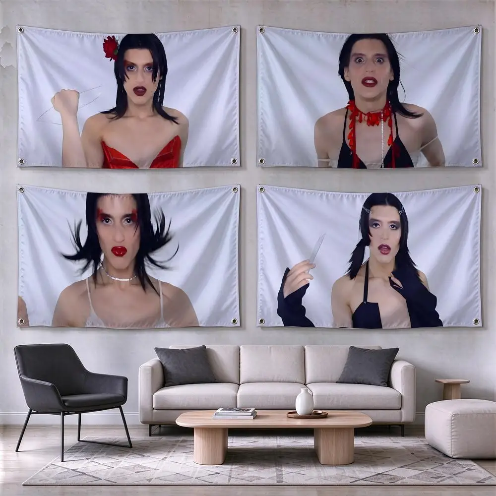 Alejandra Ghersi Rodriguez Artist Flags Wall Hanging for Outdoor Camping, Family Celebrations & Garden Home Decor Gift