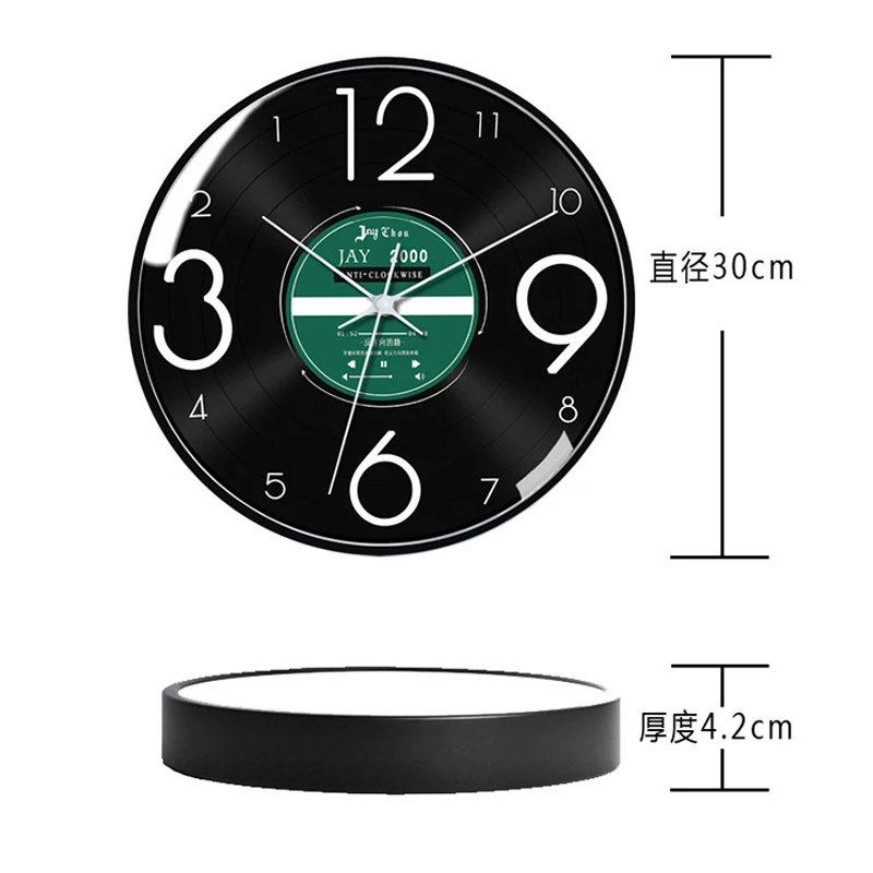 Reverse Clock Creative Time Back Art Decorative Round Wall Clock Modern Design Living Room Decoration Clock Wall Home Decoration