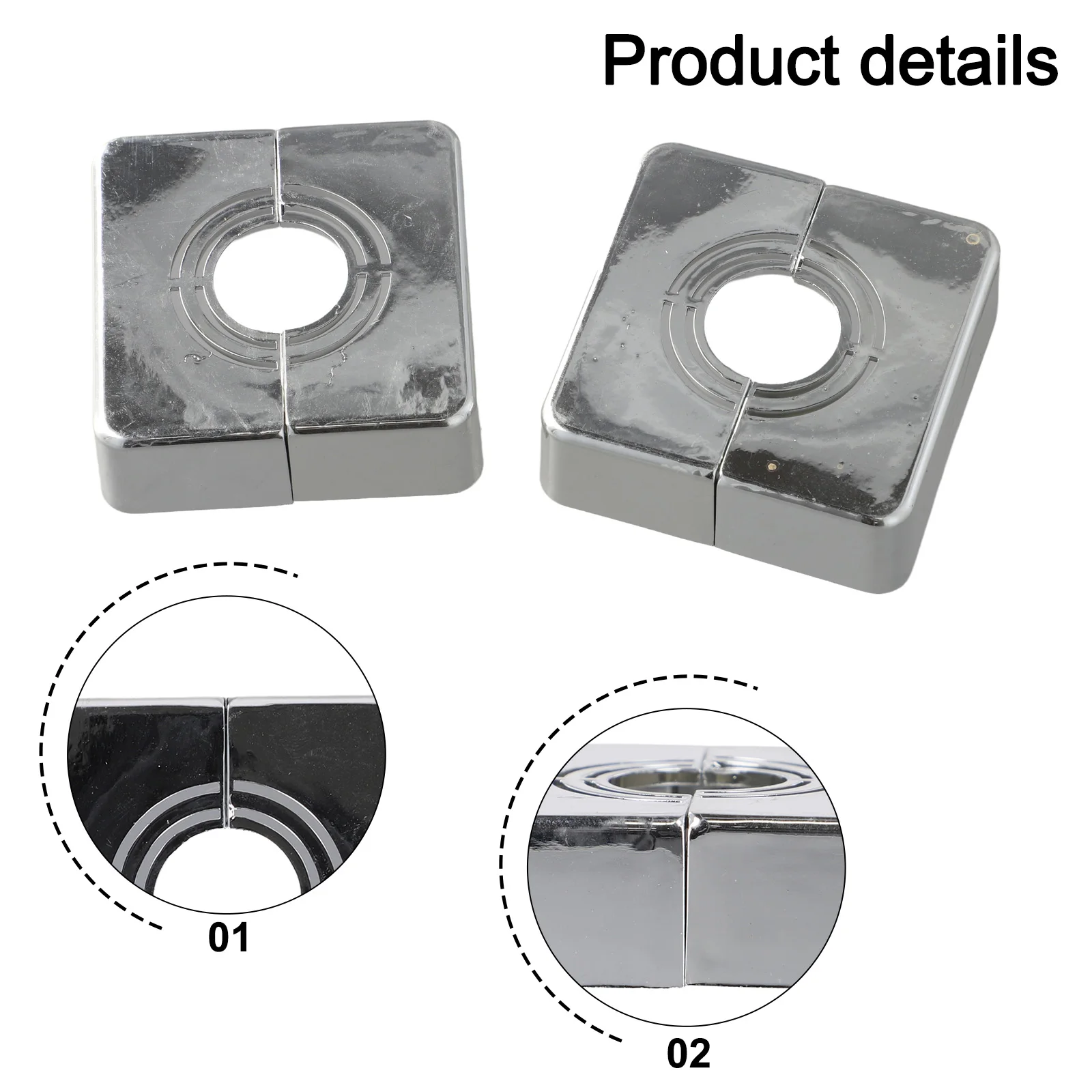 

Аксессуары для ванной комнаты Декоративная крышка для труб Скрыть неопределенно Трубы Простая установка Высококачественный материал Гальваника
