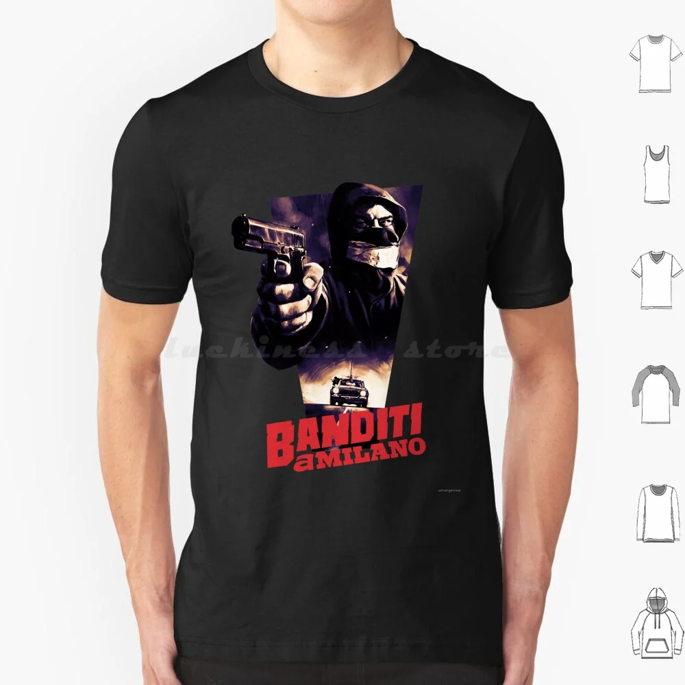 Banditi A T Shirt Cotton Men Women DIY Print Tomas Milian Gian Maria Volontè Poliziottesco Film Movie Gangster Italian Cinema