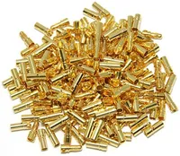 20pcs/lot 2.0mm 3.0mm 3.5mm 4.0mm 5.5mm 6.0mm 8.0MM Gold Bullet Banana Connector plug for ESC Lipo RC battery Plugs (10 pair)