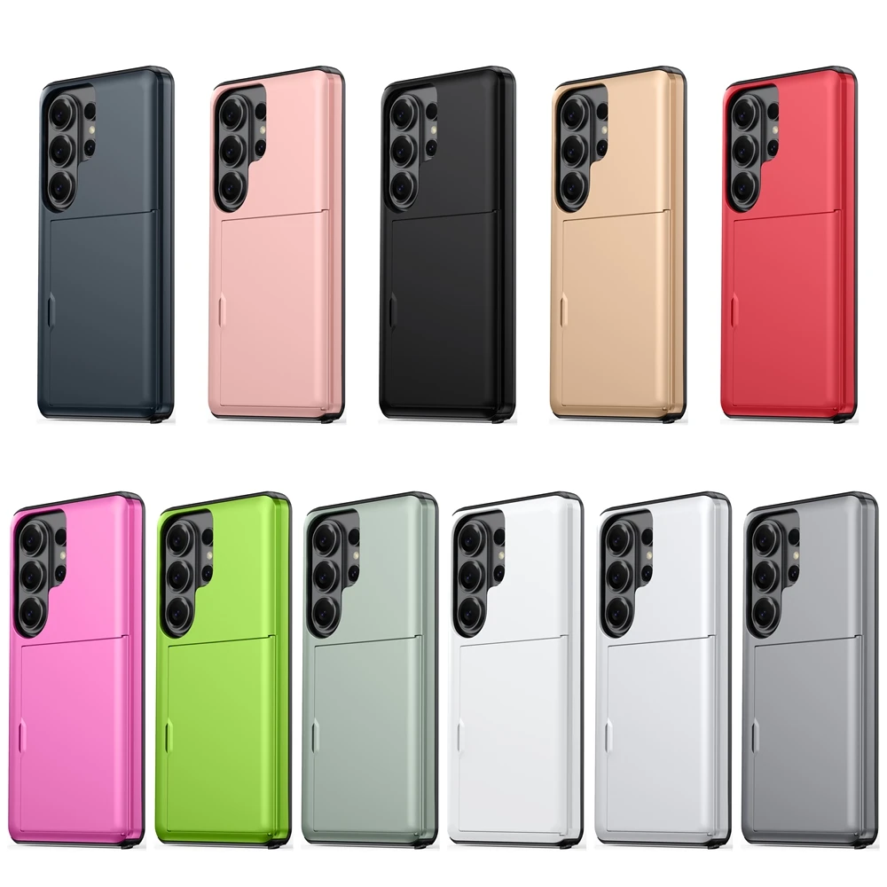 Phone Case for Samsung Galaxy S26 S25 S24 S23 S22 S21 S20 S10 Nore 20 10 FE Ultra Edge Plus Wallet Card Slots Cover Shockproof