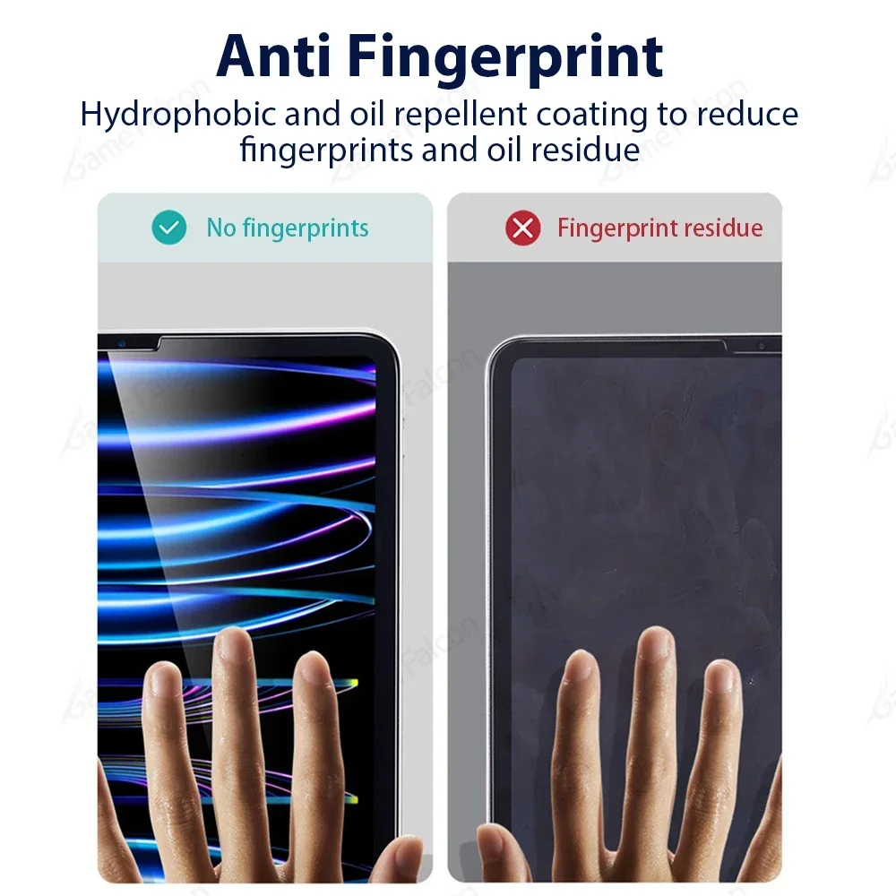 2Pcs Tempered Glass Screen Protector For Ipad 10th 10.9 9th Generation Pro 11 12.9 13 2024 M2 M4 Mini 6 Air 5 4 7th 8th Gen 9.7