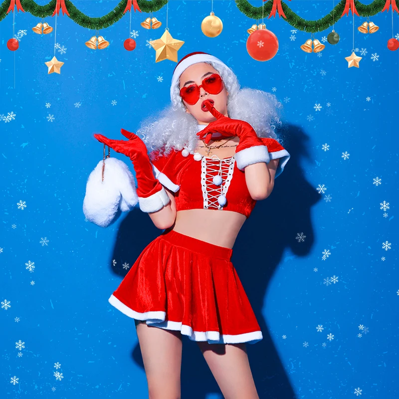 

Sexy Women's DS Performance Costume Nightclub Gogo Lead Dance Clothes B-Group Interaction Christmas Bar New Arrival