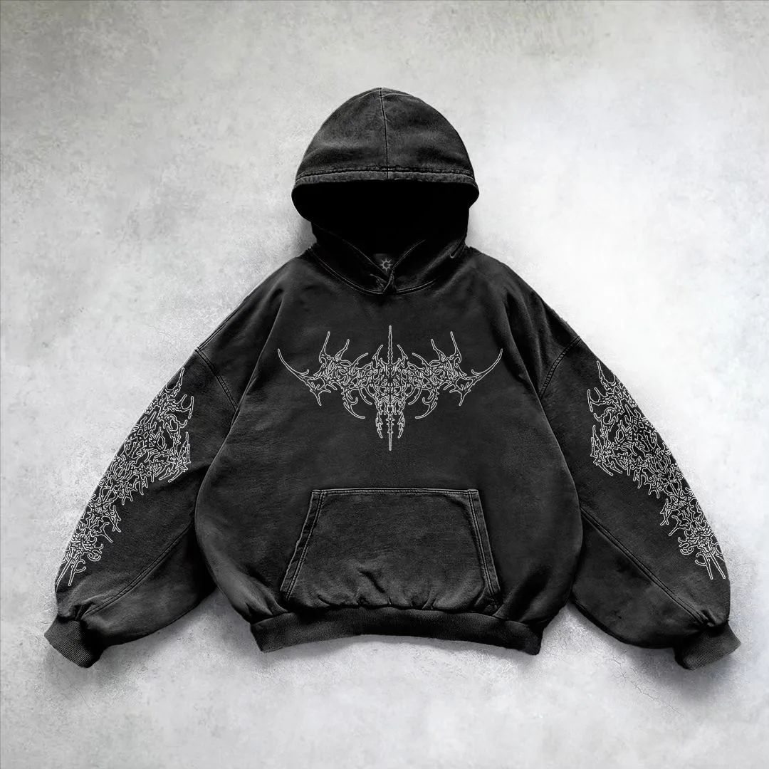 Y2k panos americanos outono novos homens 3d gráfico impresso moletom com capuz de grandes dimensões moda streetwear preto gótico punk hoodies para hom