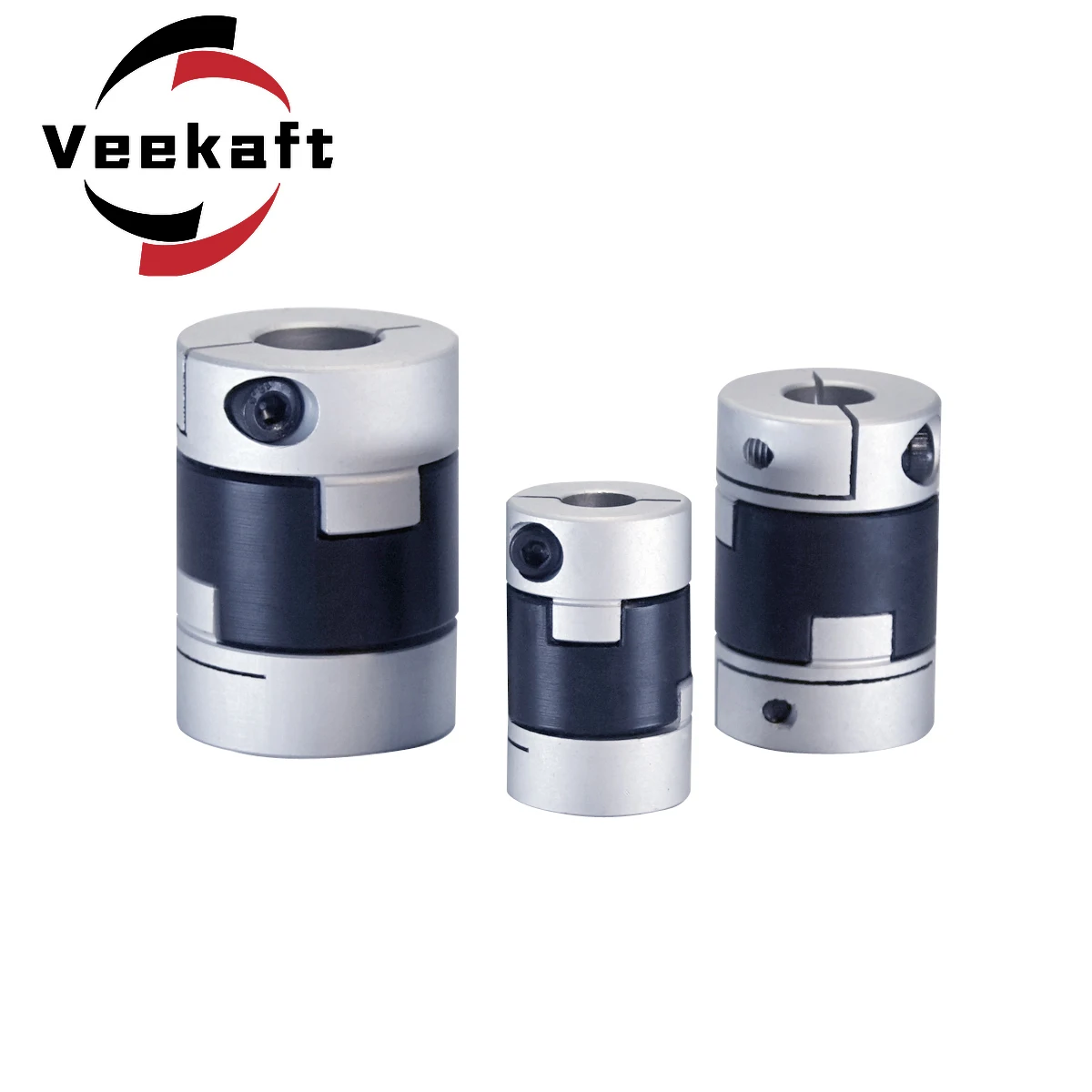 Veekaft Oldham Slider Coupling D50L53 High Torque Low Inertia Screw Type Slider Coupling For Motor Connector CNC Drive Shaft