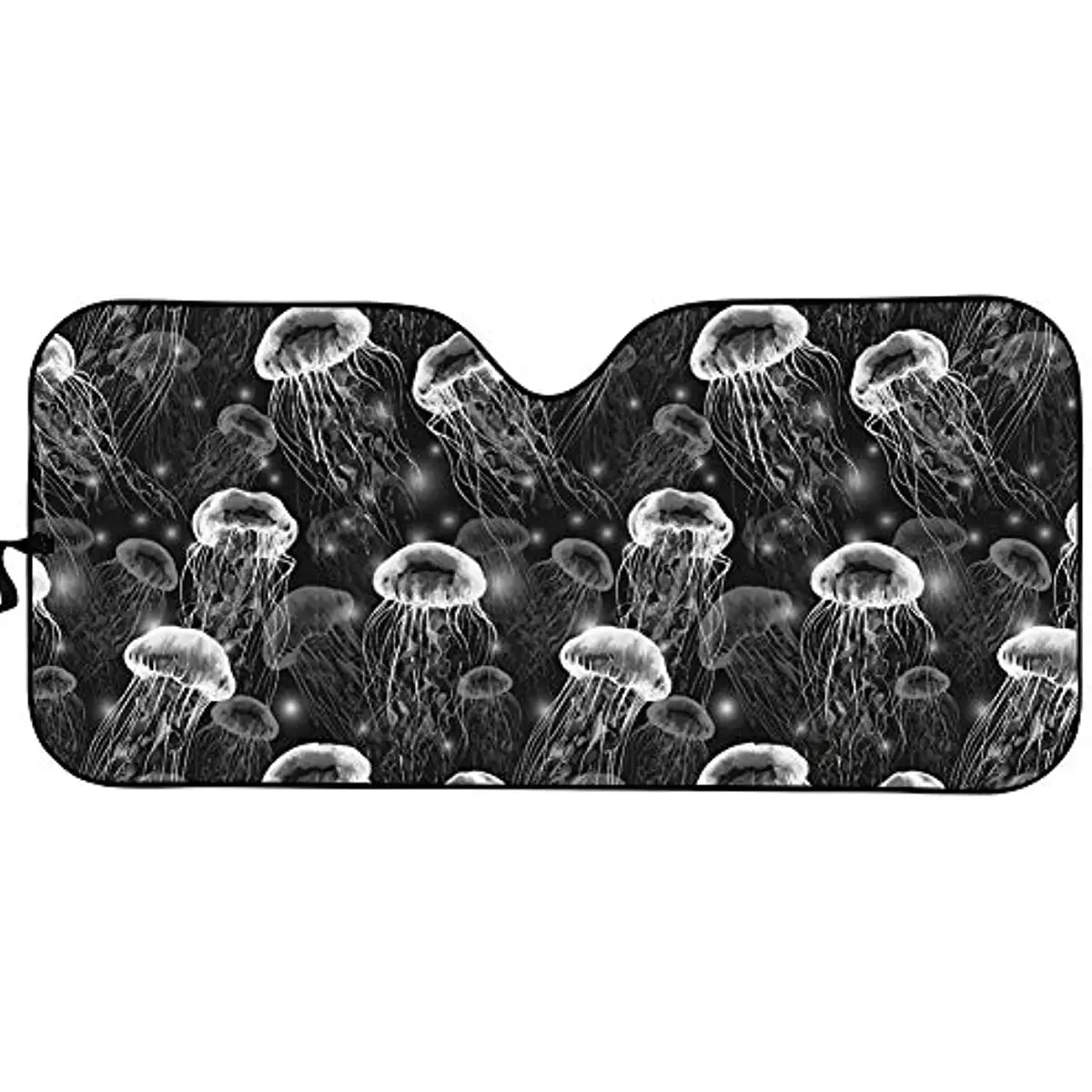 Car Windshield Sun Shade Universal Fit Jellyfish Print Car Sunshade-Keep Your Vehicle Cool UV Sun and Heat Reflector