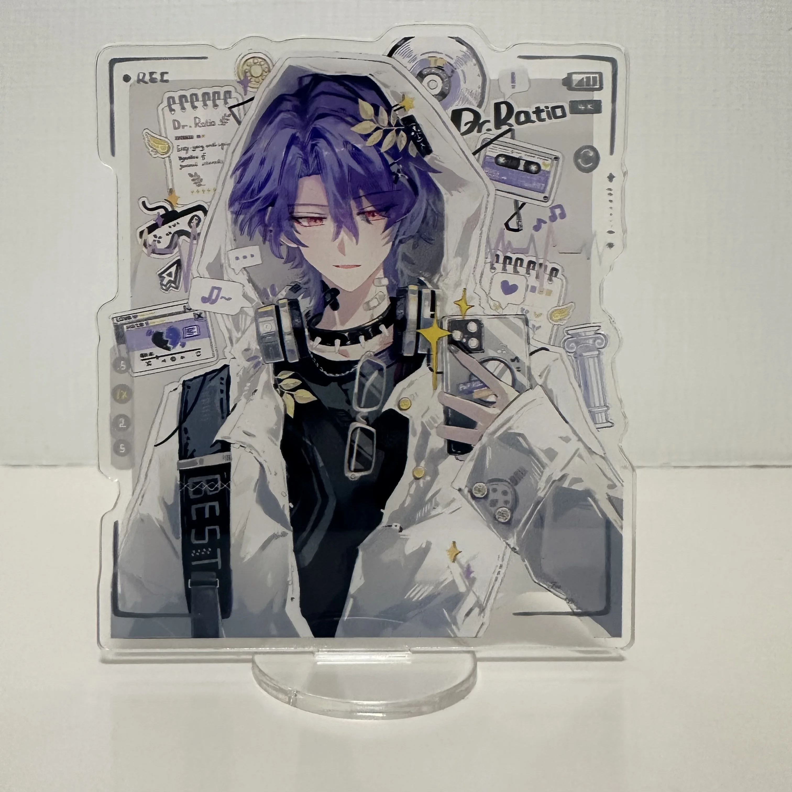 Honkai: Star Rail Game Figure Sunday Dr. Ratio Cosplay Acrylic Stand Model Plate Holder Cake Topper Birthday Prop Fans Gifts