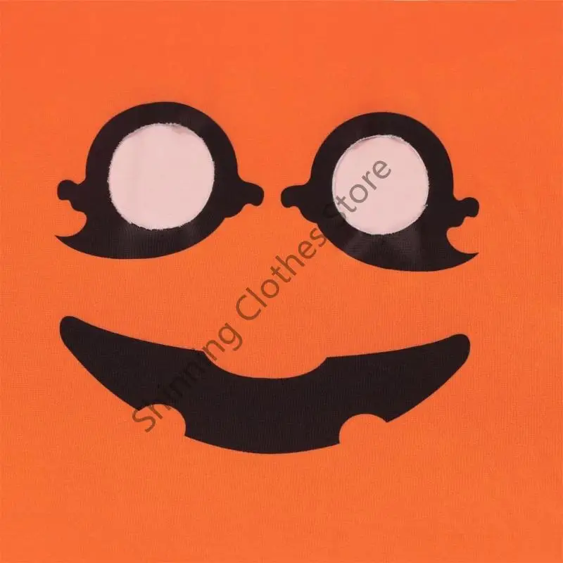 M68A Sofistic Sofistic Pumpkin tem temas halloween manto tecido respirável um tamanho, a maioria crianças para