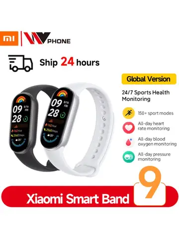 Global Version Xiaomi Smart Band 9 1.62" AMOLED Display 21-day Battery Life 150+ Sports Modes Sleep Monitoring Xiaomi Band 9