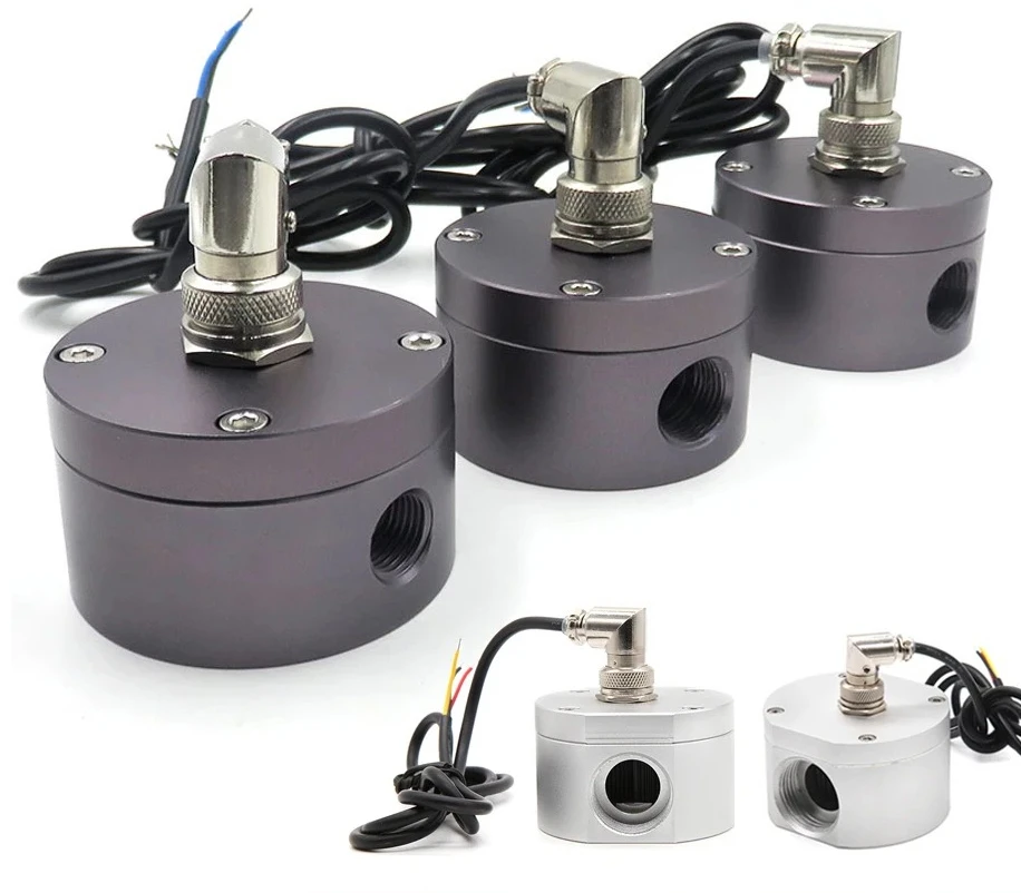 High Precision Oval Gear Flow Meter Aluminum Alloy Hall Flowmeter Liquid Flow Sensor G1/4 G3/8 G1/2 G3/4 G1 Internal Thread