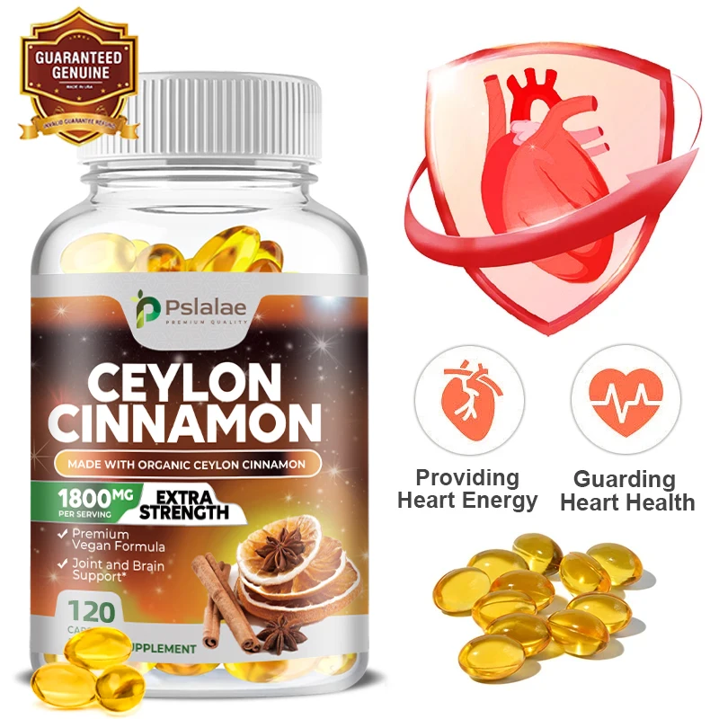 

Ceylon Cinnamon 1800mg - A Natural Antioxidant That Provides Heart Support Made with Organic Ceylon Cinnamon