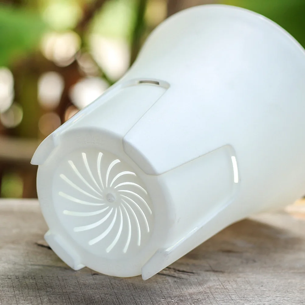 

6Pcs Root Control Flowerpots Minimalist Breathable Gardening Plant Pots for Succulents Orchids Chinese Rose Scindapsus Aureus