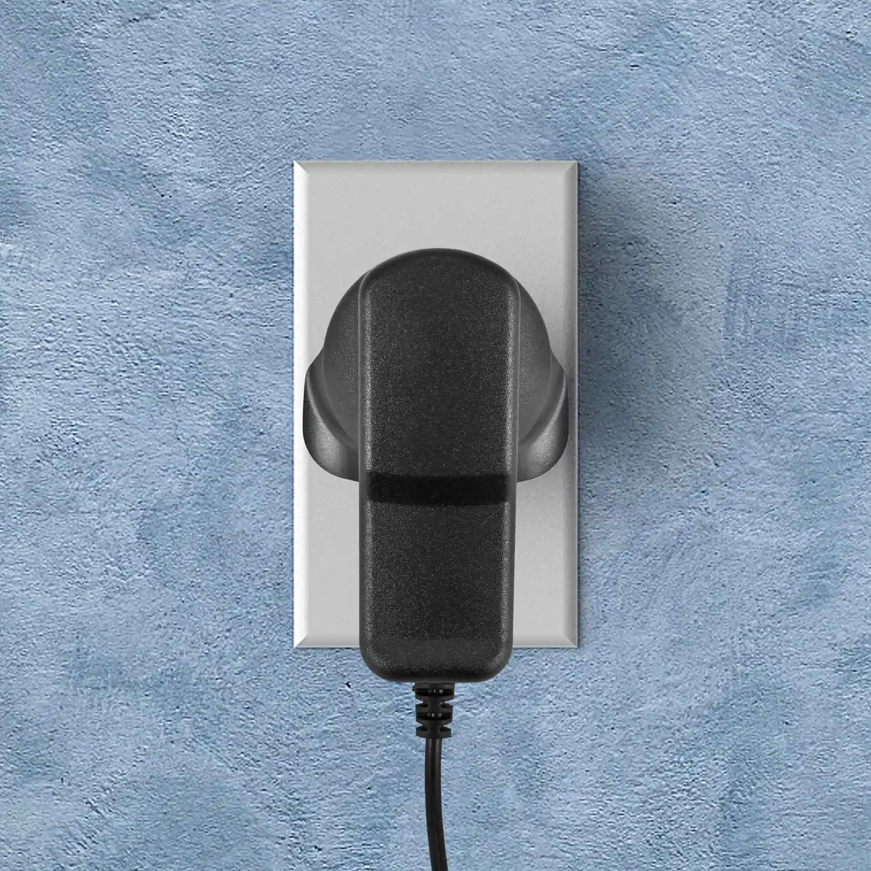 A62T Shaver Power Adapter for Shavers EU Plug Black ABS Electric Shaver Adapter