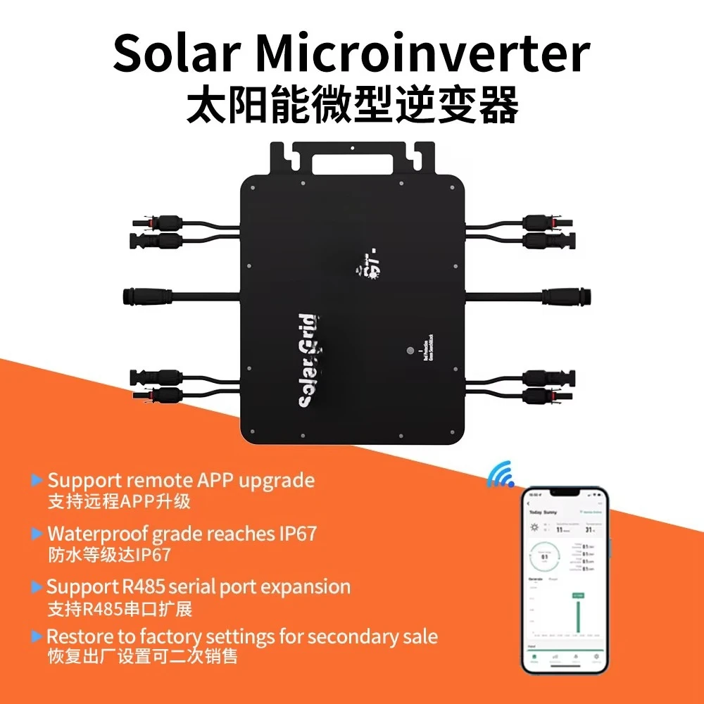 Wholesale Price 2800 Watts Solar Inverter Single Phase Grid Connected Solar Inverter with LED and Communication Module