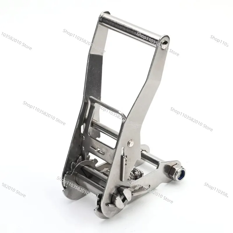 2 Inch 304 Stainless Steel Ratchet Buckle, Long Wide Handle Tie Down Strap Hardware