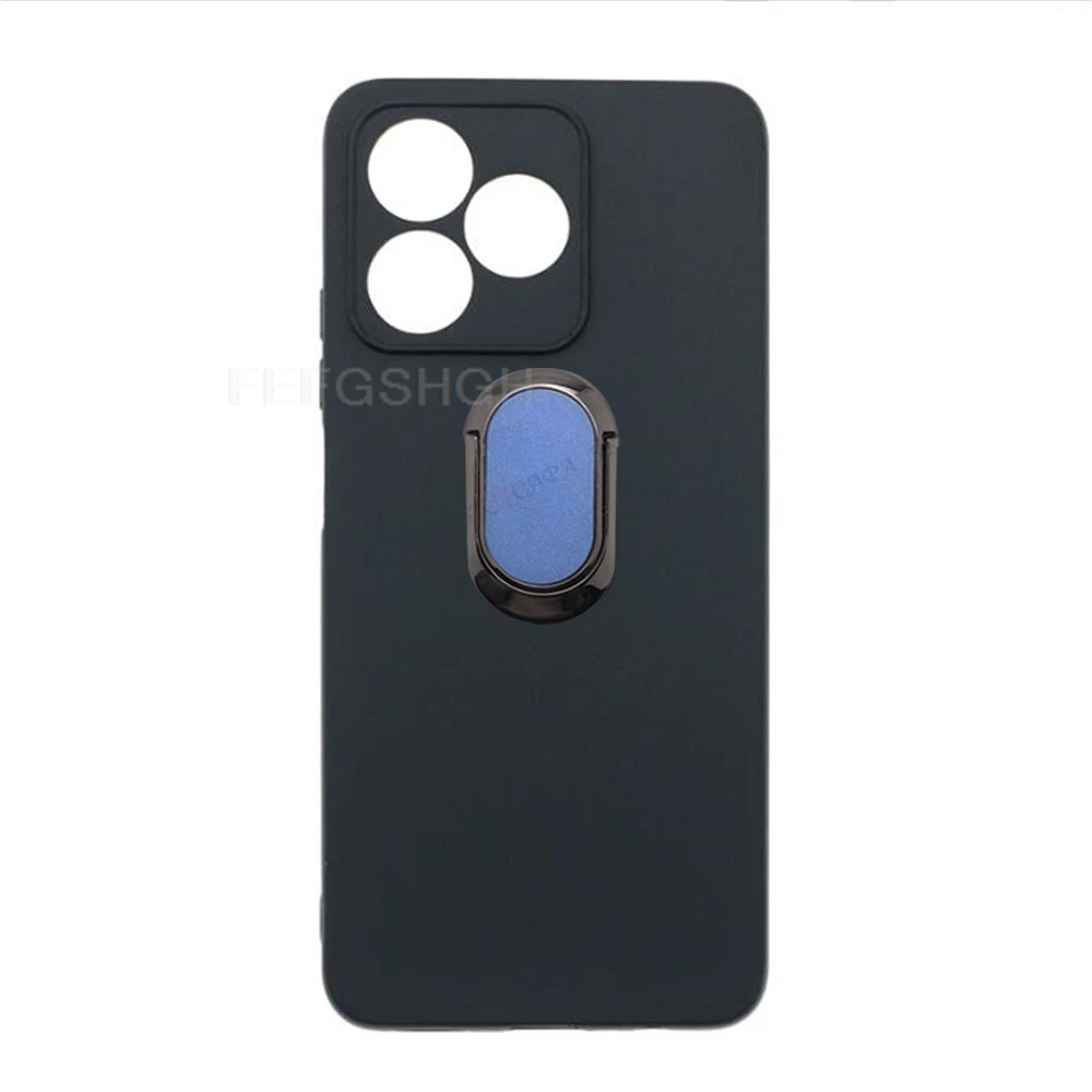 For Realme Note 50 C51 C53 Narzo N53 RMX3834 RMX3830 Back Ring Holder Bracket Phone Case Smartphone TPU Soft Silicone Cover