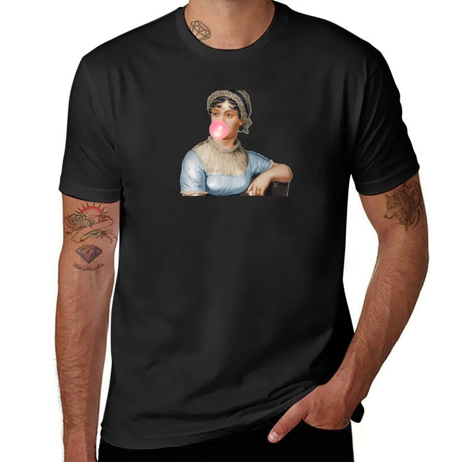 

Jane Austen- Obstinate Headstrong Girl T-Shirt Short sleeve tee tops mens t shirts casual stylish