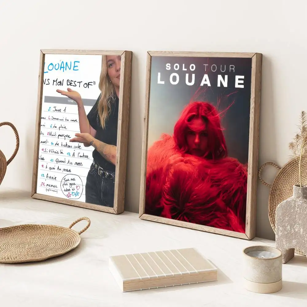 المغني Louane Tiens mon أفضل اللوحات الزخرفية الملصقة مناسبة لغرف المعيشة وغرف النوم والمكاتب والحانات #4