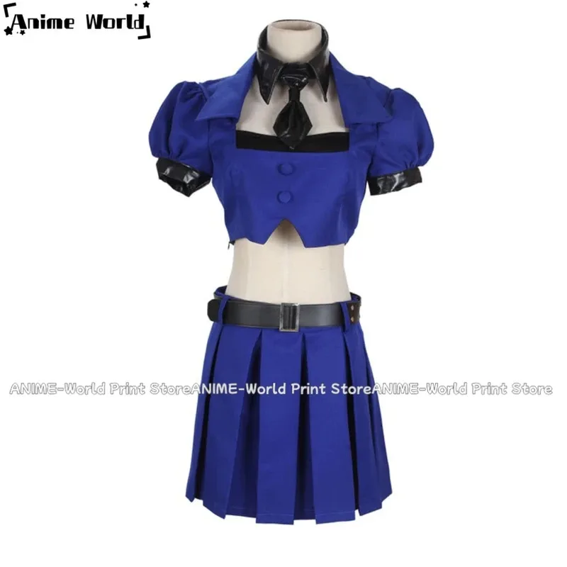 

《Custom Size》Game the Sheriff of Piltover Caitlyn Blue Cosplay Costumesx;3,v'6.f;9,