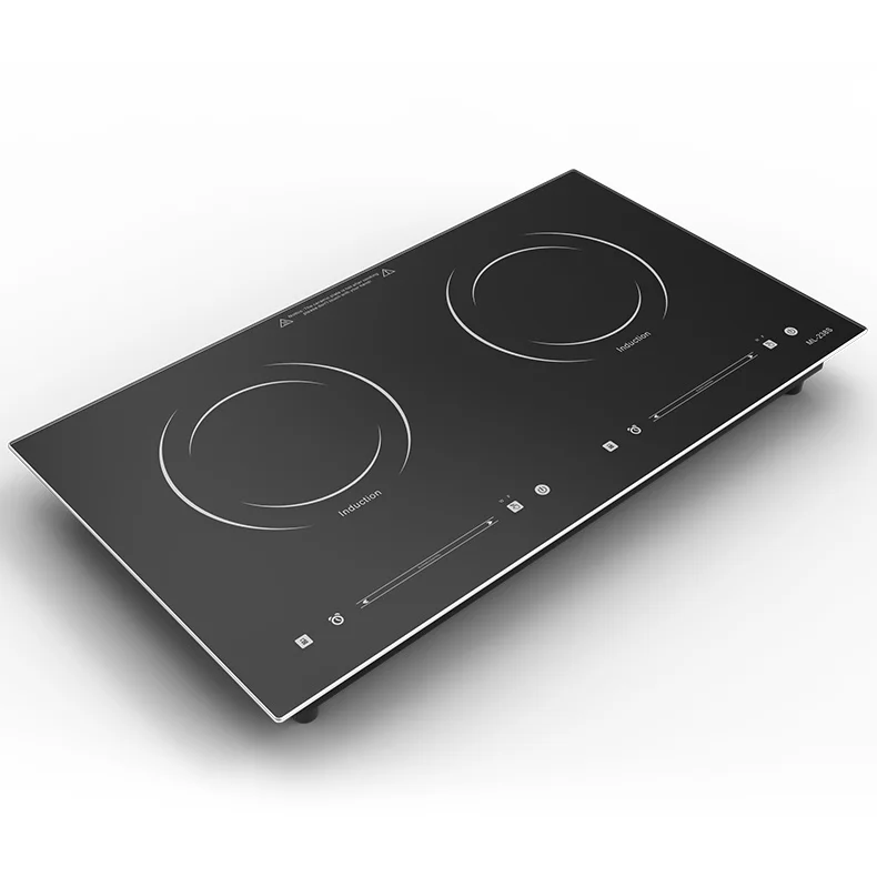 2 Burner Built-in Electric Induction Cooktop with Glass Surface Energy-Saving & Eco-Friendly for Household Use