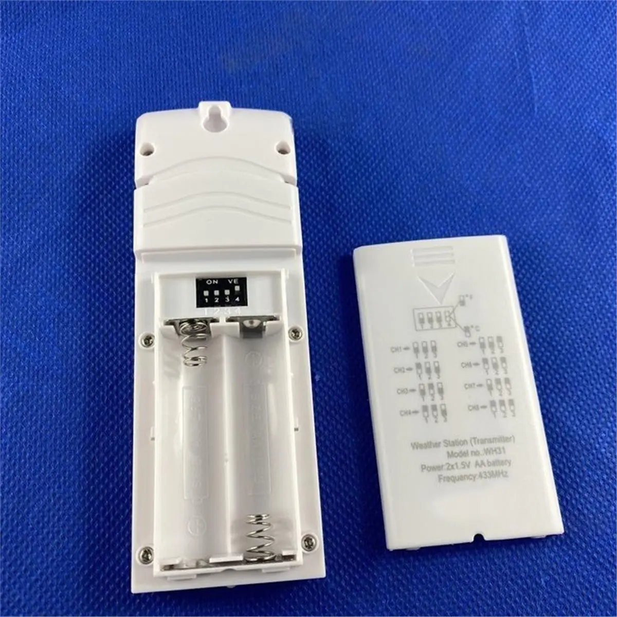 For 433Mhz WH31 Multiple Channel Sensor for Wireless Weather Station, 433Mhz Temperature, Humidity
