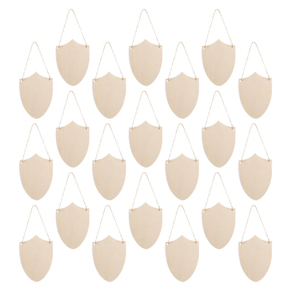 

30pcs Handmade Diy Unfinished Craft Shapes For Kids Room Office Decor Wooden Embellishment Hanging Sign Ornament
