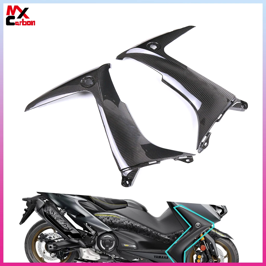 Motorcycle Side Panels for Yamaha Tmax 560 2019 2020 2021 Full Carbon Fiber Side Spoiler Fairing Accessories