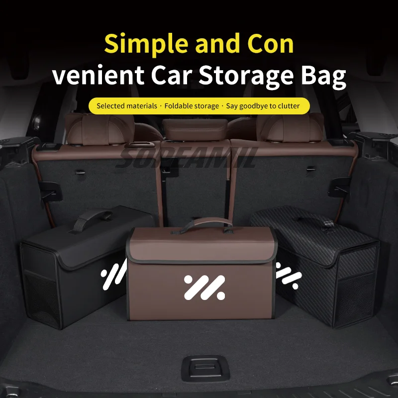 

Car Trunk Organizing And Storage Box For SAIC ZHIJI IM LS6 LS7 L7 PRO Zhiji L6 Brand-new Leather Automotive Accessories