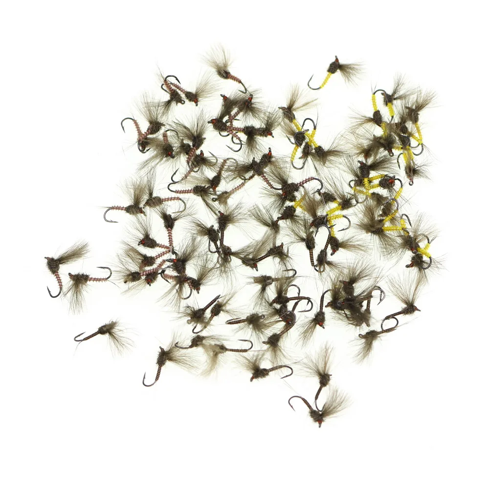 5 Stück/6 Stück # 16 CDC Mayfly Widerhaken-Angelhaken Parachute Dry Fly Künstliche Insektenköder Fliegenfischen Fliegen Forellen- und Barsch-Angelköder – Detail 10