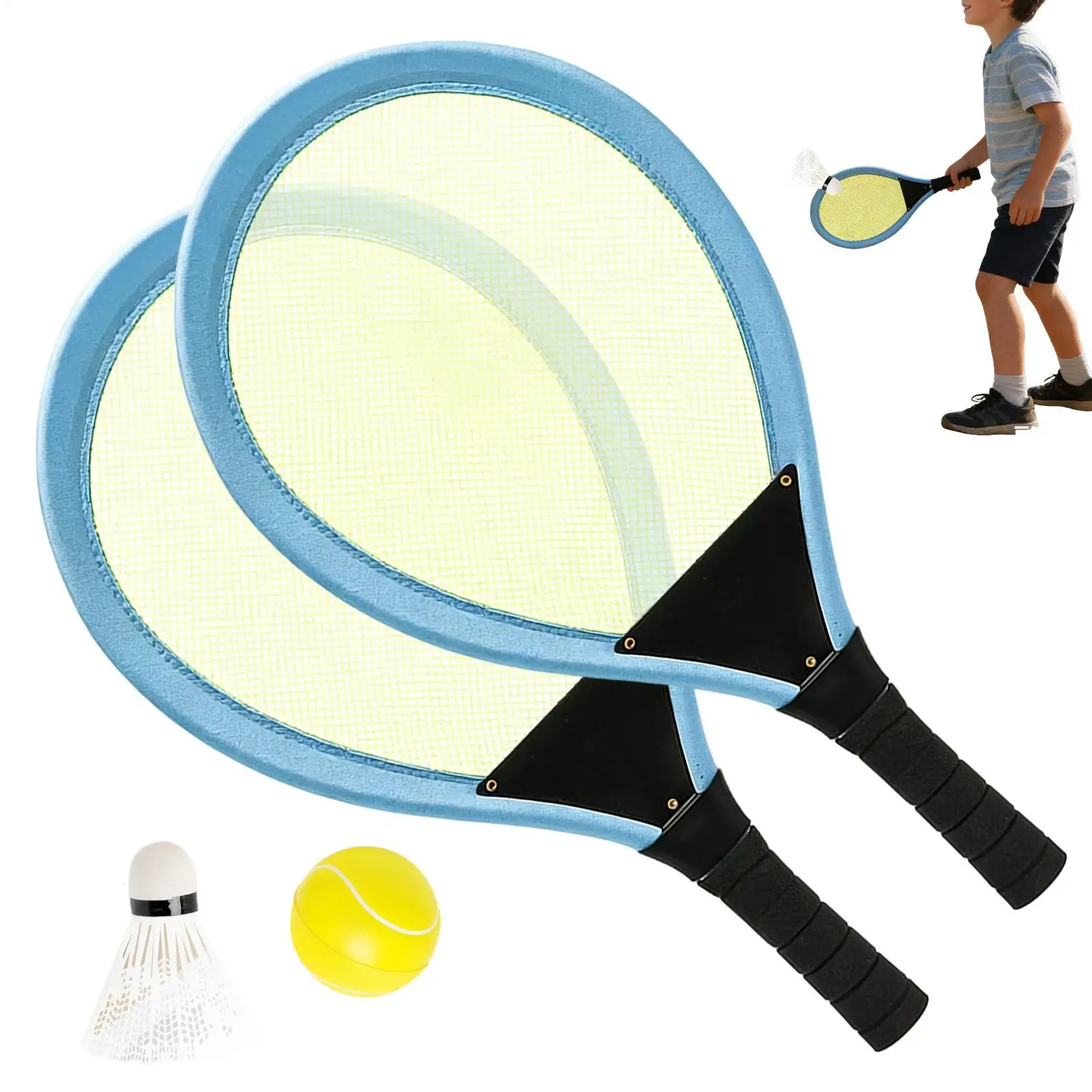 Tennis and badminton racket set for kindergarten, portable badminton set, children's outdoor sports badminton set for kids