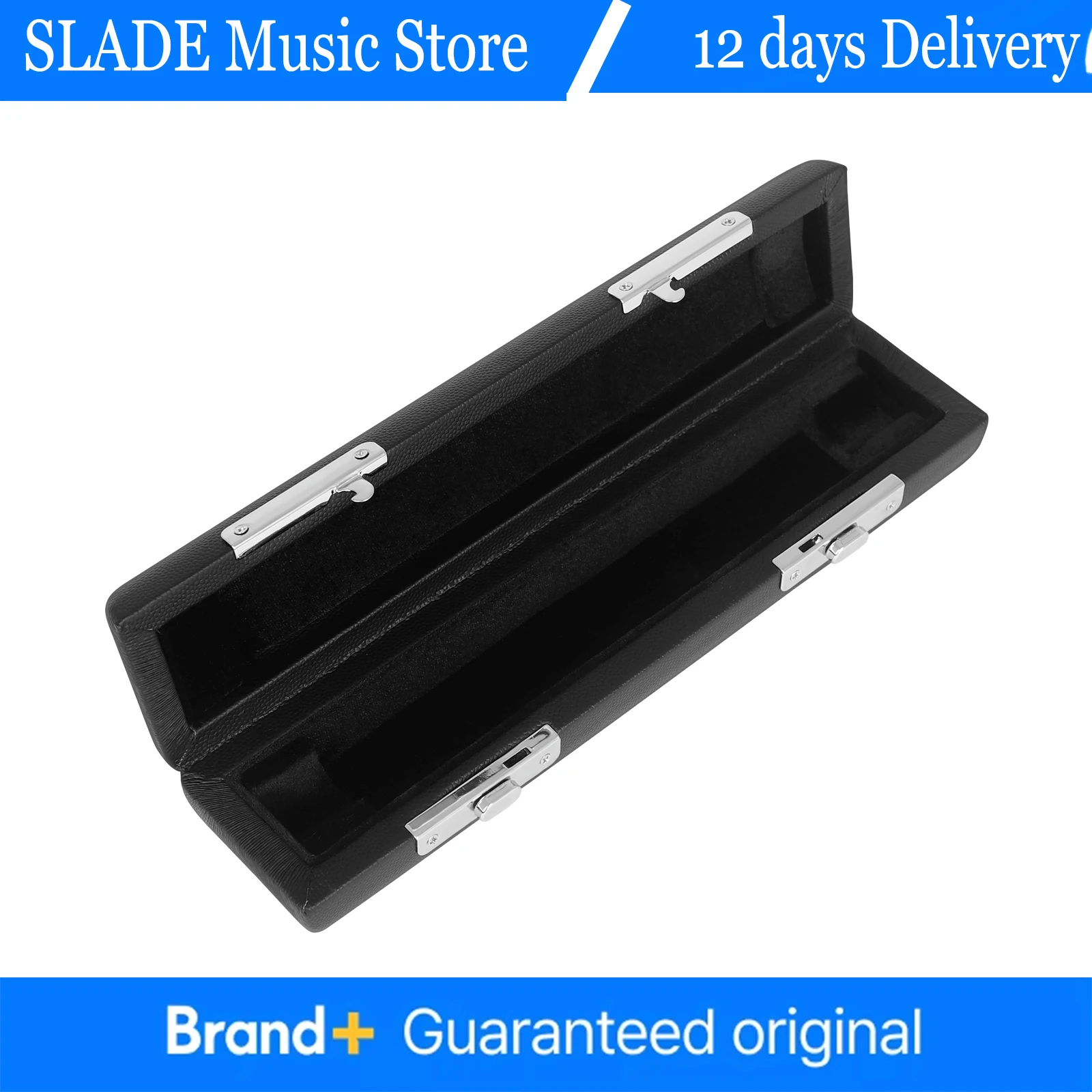 

Кожаный черный водонепроницаемый футляр для пикколо на 16 отверстий, узкий пустой кейс для хранения, аксессуары для защиты деревянных духовых инструментов