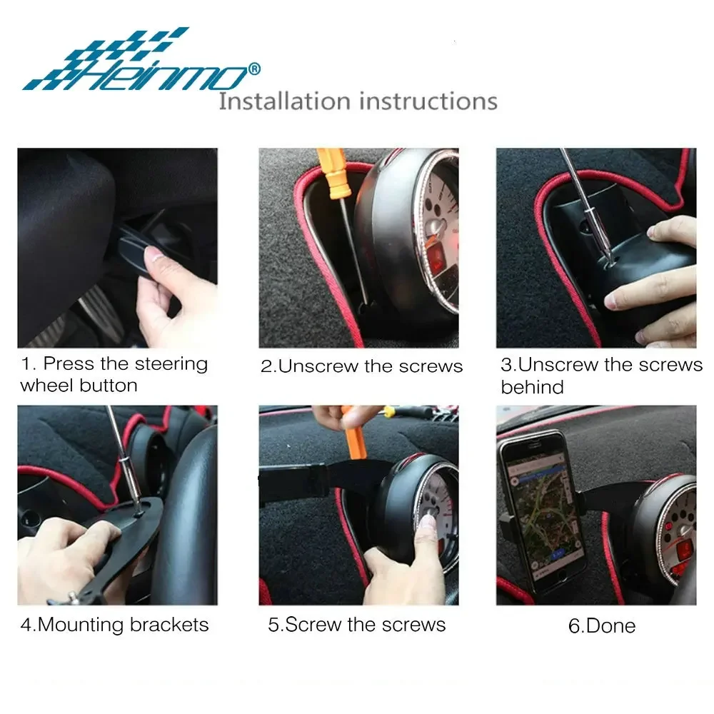 For MINI Cooper R56 R57 R55 R60 R61 GPS Stand Car Phone Holder For MINI Countryman Clubman F55 F60 F54 Accessories For MINI F56