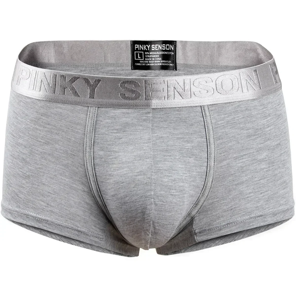Men\'s Fashion Trunk Modal Underwear Elasticity Comfortable Breathable Sweat Absorption Mid-rise Penis Bulge Sports Boxer Shorts