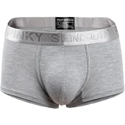 Men's Fashion Trunk Modal Underwear Elasticity Comfortable Breathable Sweat Absorption Mid-rise Penis Bulge Sports Boxer Shorts
