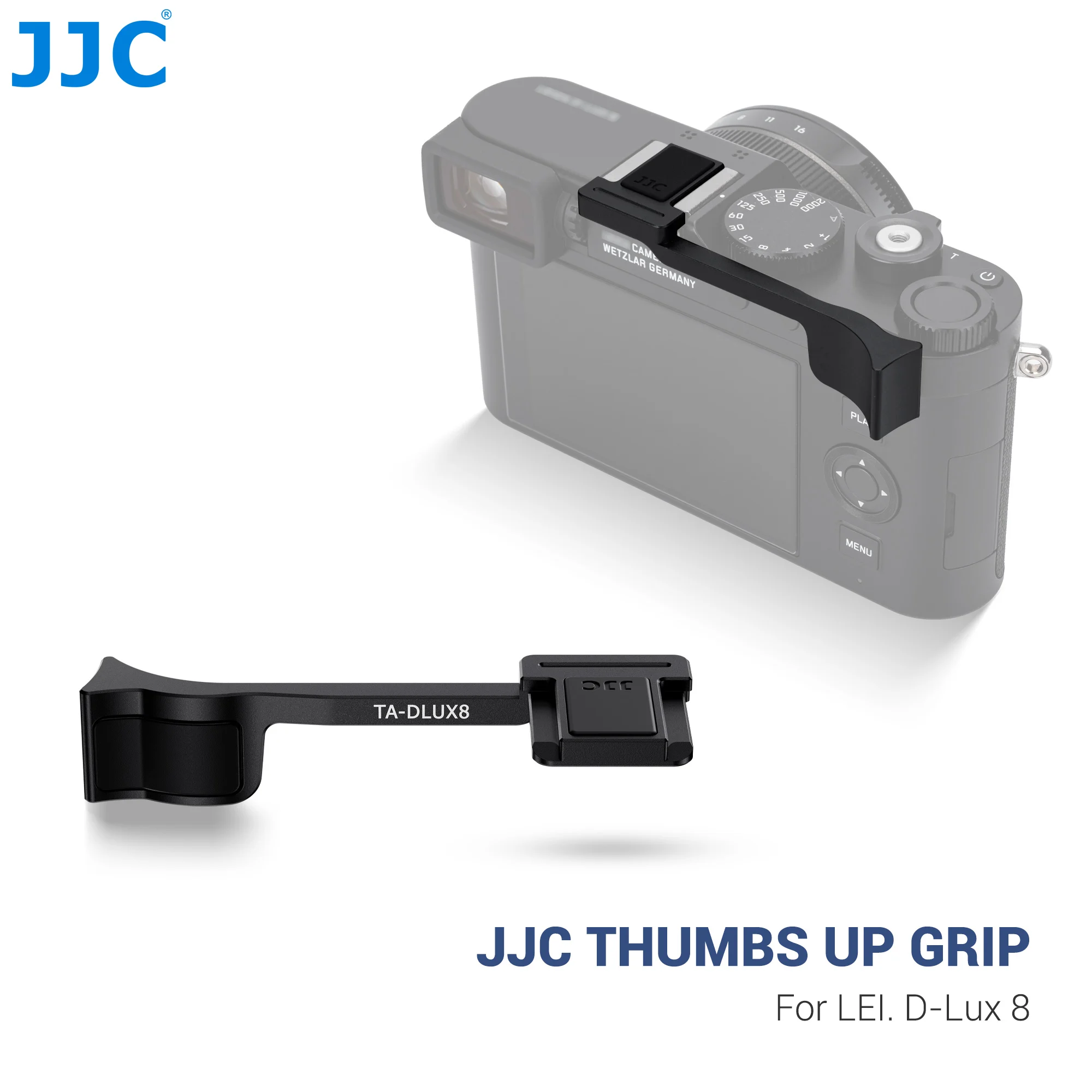 

Металлическая рукоятка JJC из алюминиевого сплава для камеры Leica D-LUX8 с защитной крышкой для горячего башмака