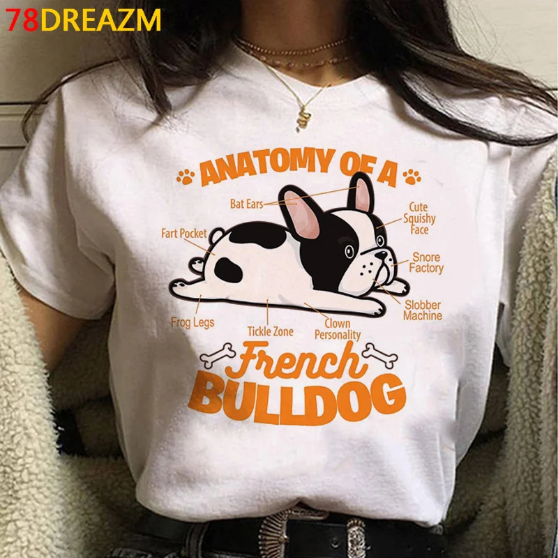 Bulldog francese Bull Terrier top tees donna graphic tees donna 2022 harajuku kawaii kawaii ulzzang tshirt kawaii