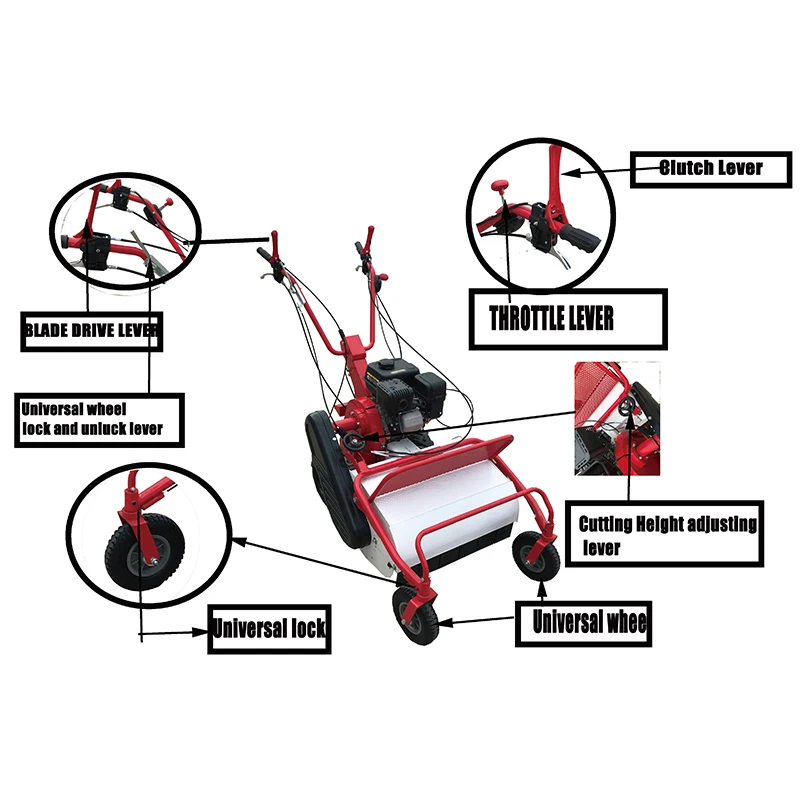 الزراعة المتضخم العشب حديقة اليد دفع Flail جزازة العشب الزاحف آلة قطع العشب الهيدروليكية