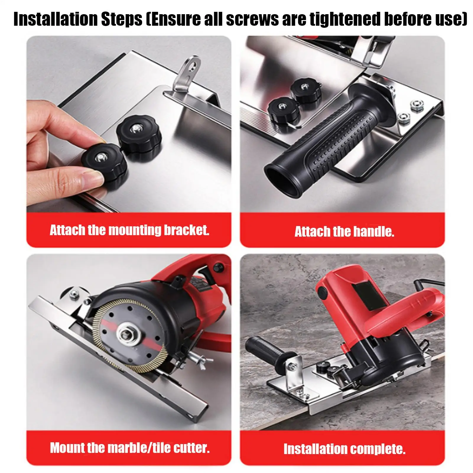 Angle Grinder 45 Degree Attachment Heavy Duty Stainless Steel Angle Grinder Stand Tile Chamfering Tool For Home Renovation
