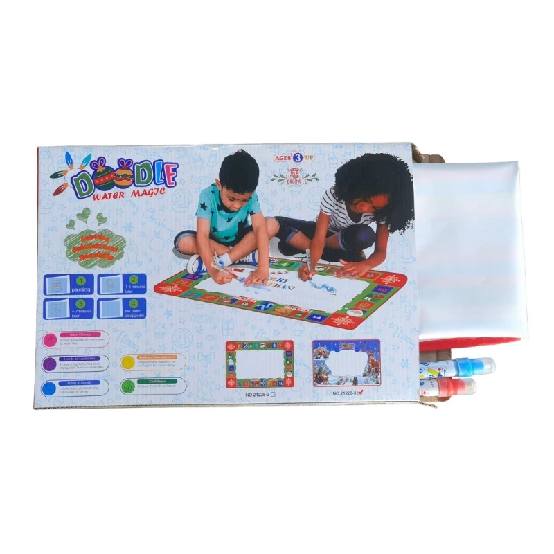 16FB Water Drawing Mat Learing Toy for Aged 3 Toddler, Kid Painting Writing Mat Water Painting Board Educational Toy