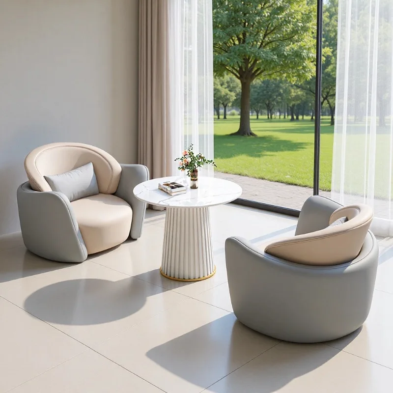 Negotiate table and chair combination, negotiate table sales office beauty salon reception
