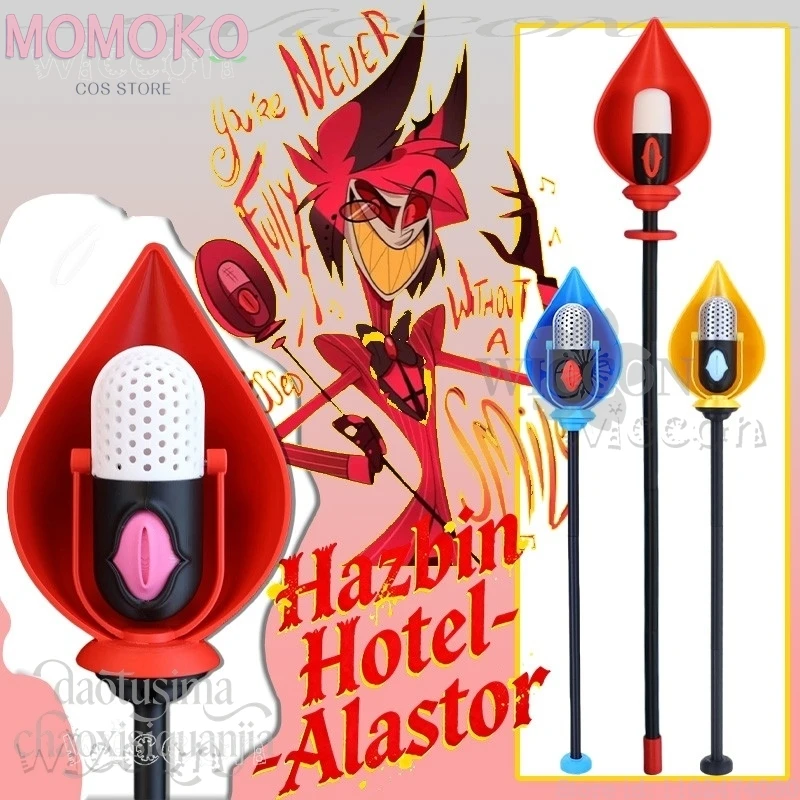 

Рождественский аниме-отель 2, косплей Alastorr, 3D полилуктическая кислота, трость, реквизит, аксессуары, красный, синий, золотой, маскировка, сексуальные костюмы