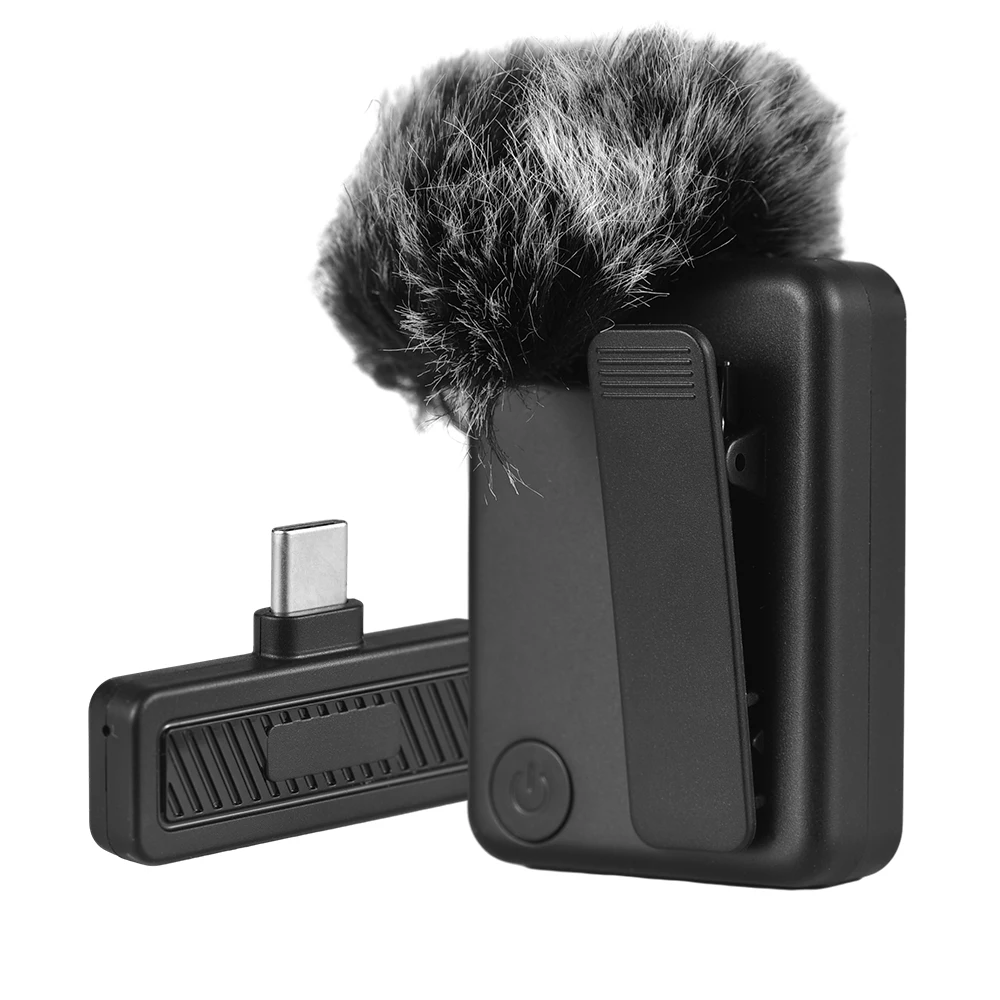 

Wireless Lapel Clip-on Microphone 2.4G Wireless Technology 30m Transmission Distance 16Bit 48KHZ 340mAh Battery 21g 4x1x5.5cm